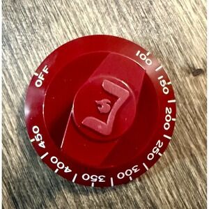 Wolf Griddle Thermostat Knob Range Red NEW KIP 5B76